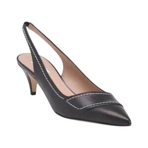 LK BENNETT Made In Italy Leather Hiedi Open Court Heels